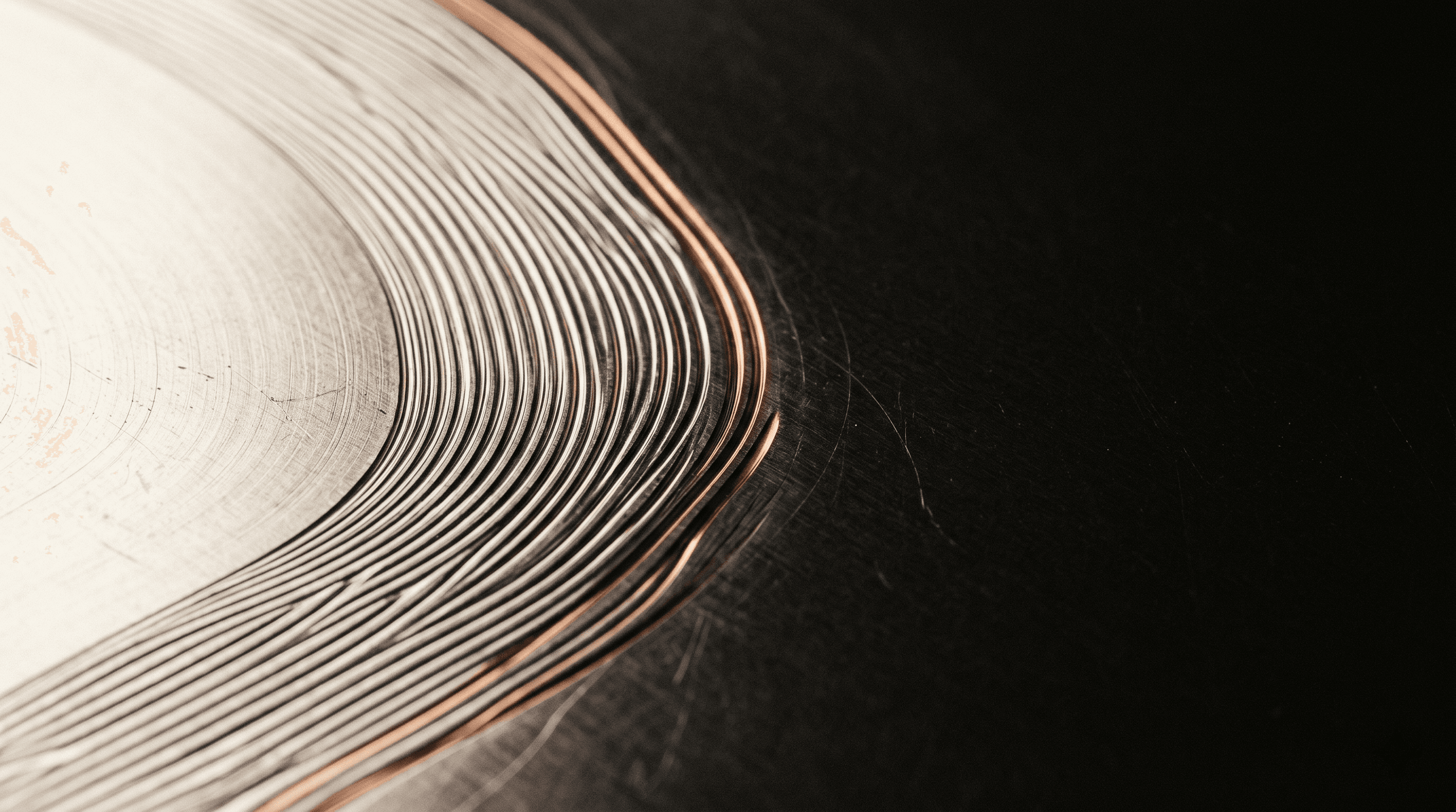 Macro detail of precision-machined silicon surface